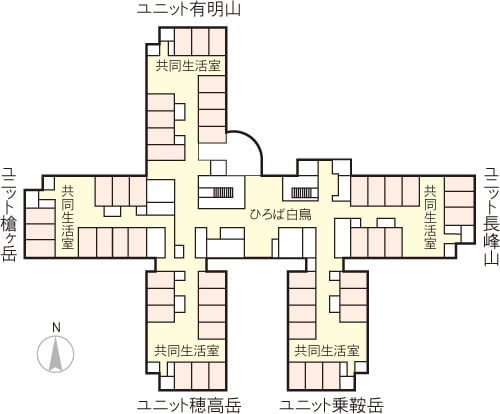 豊岳荘 建物配置図2F